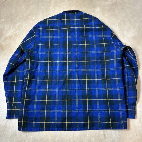 Vintage Backpacker Large Outdoors Plaid Flannel Shirt Long Sleeve Button Down - Picture 3 of 3
